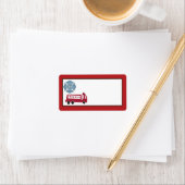 1.25"x2.75"Mailingadres Nojo Brandmotor Etiket (Insitu)