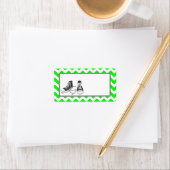 1.25"x2.75"Mailingadres Tiener Sneakers Chevr Etiket (Insitu)