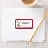 1,25"x2,75" NOEL Christmas Santa Mailing Label (Insitu)
