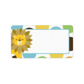 1.25 "x2.75" Oerwoud King Lion Print Mailingadres Etiket (Voorkant)