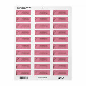 1.25 "x2.75" WT Cherry Blossom Retourlabel Etiket (Full Sheet)