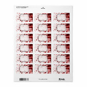 1,25 "x2,75" Zakelijk postadres Label Blood SP (Full Sheet)