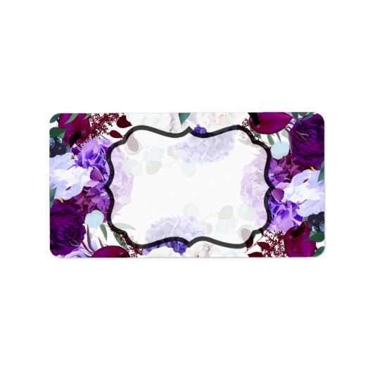 1,25 "x2,75" Zakelijk postadres Label Lavendel (Voorkant)