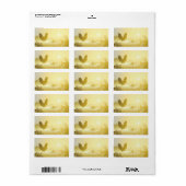 1,25 "x2,75" Zakelijk postadres Label Sunny Mo (Full Sheet)