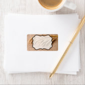 1,25 "x2,75" Zakelijk postadres Label Tarwe op (Insitu)