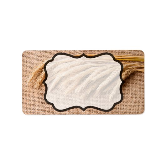 1,25 "x2,75" Zakelijk postadres Label Tarwe op (Voorkant)