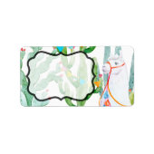 1,25 "x2,75" zakelijke adreslabel Boho Lla Etiket (Voorkant)