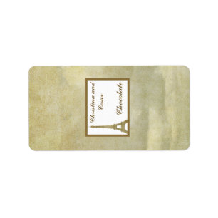 1.25 "x 2.75" Hershey"s Miniature Vintage Paris Etiket