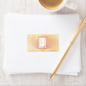 1.25 "x 2.75" Hershey's Miniature Paris Peach Etiket (Insitu)