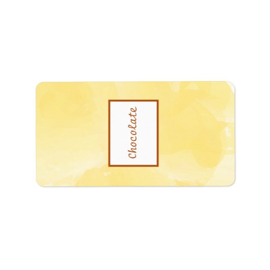 1,25 "x 2,75" Hershey's Mosterd Geel Poppy Flowe Etiket (Voorkant)