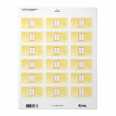 1,25 "x 2,75" Hershey's Mosterd Geel Poppy Flowe Etiket (Full Sheet)