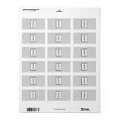 1.25"x 2.75"Hershey's Zijn/Hers Diamanthuwelijk B Etiket (Full Sheet)