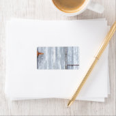 1,25 x 2,75 inch Adres Wit washout D Etiket (Insitu)