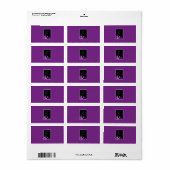 1,25 x 2,75 inch Hershey's Miniatuur Sweet 16 Paar Etiket (Full Sheet)
