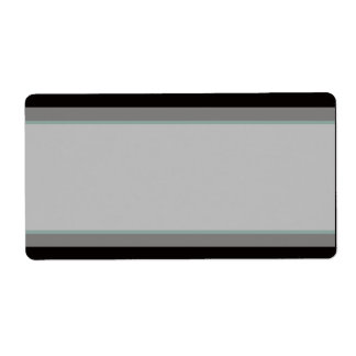 1,25 x 2,75-inch postadres Blauwgroen en zwart Dam Etiket