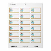 1.25" x 2.75" Mailingadres net getrouwd Cou Etiket (Full Sheet)