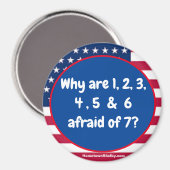 1 2 3 4 5 6 Patriottische magneet (Voorkant / Achterkant)