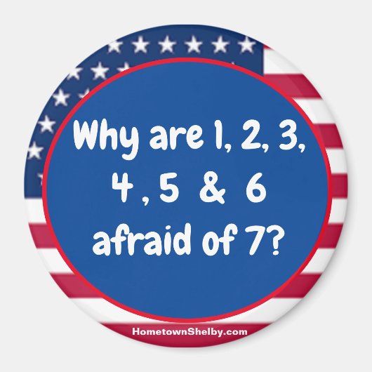 1 2 3 4 5 6 Patriottische magneet (Voorkant)