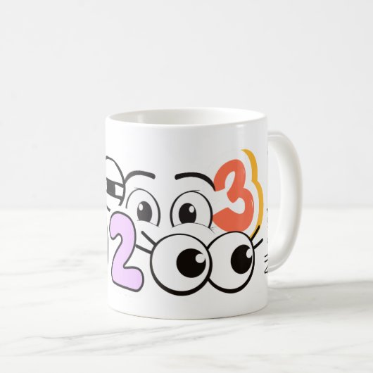 1,2,3 Alle ogen op Mij Leraar Mok (Voorkant rechts)