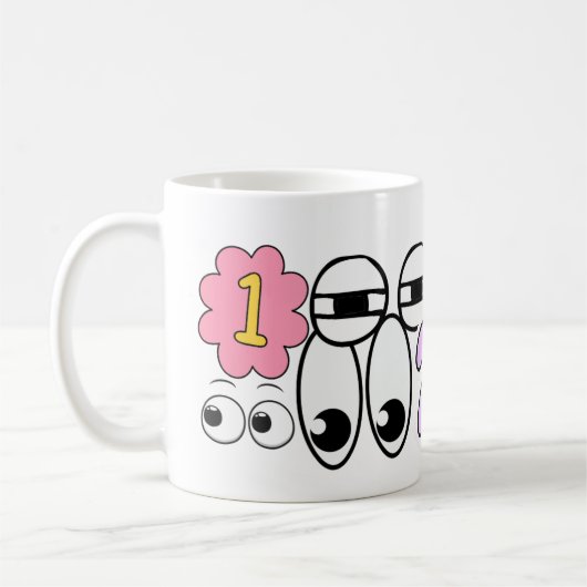 1,2,3 Alle ogen op Mij Leraar Mok (Links)