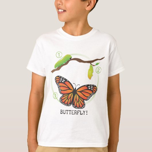 1-2-3 Butterfly! T-shirt (Voorkant)