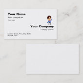 1-2-3 eenvoudig te maken wit Visitekaartje (Voorkant / Achterkant)