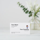 1-2-3 eenvoudig te maken wit Visitekaartje (Staand voorkant)