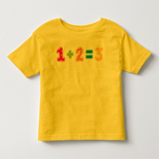 1+2=3 KINDER SHIRTS (Voorkant)
