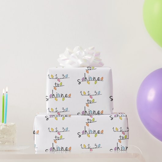 1, 2, 3... Shine Baby Cadeaupapier (Feestgeschenken)