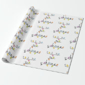 1, 2, 3... Shine Baby Cadeaupapier (Uitgerold)