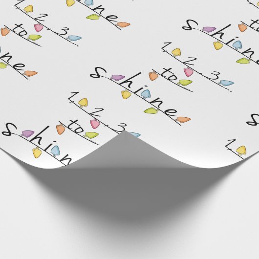 1, 2, 3... Shine Baby Cadeaupapier (Hoek)