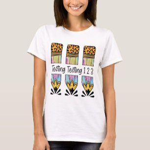1 2 3 Test Dag Shirt Test Dag Leraar Examen Testen