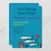 1, 2, 3 Vis met kleine vis en koraal Kaart (Voorkant / Achterkant)