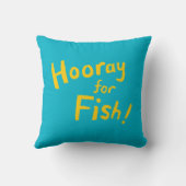 1, 2, 3 Vis met kleine vis en koraal Kussen (Achterkant)