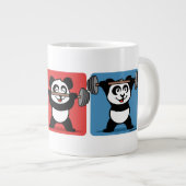 1-2-3 Weightlift Panda Grote Koffiekop (Voorkant rechts)
