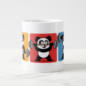 1-2-3 Weightlift Panda Grote Koffiekop (Voorkant)