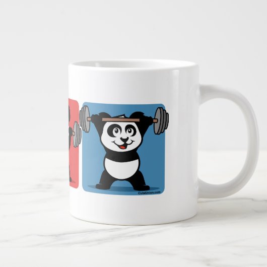 1-2-3 Weightlift Panda Grote Koffiekop (Rechts)