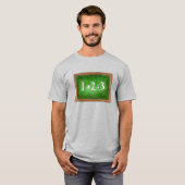 1+2=3 Wiskunde leerlingendocent T-shirt (Voorkant volledig)