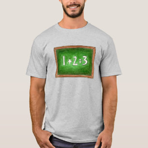 1+2=3 Wiskunde leerlingendocent T-shirt