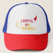 1/2 Angel 1/2-duivel Demello-pet Trucker Pet (Voorkant)