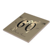 1-2 cijferig nummer rendier huisnummer en straat tegeltje (Zijkant)