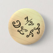 1/2 doof ronde button 5,7 cm (Voorkant)