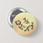 1/2 doof ronde button 5,7 cm (Voorkant /achterkant)