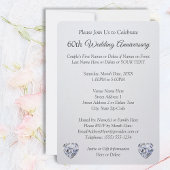 1, 2 Foto's, Uitnodigingen 60-jarig Huwelijksjubil