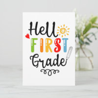 1/2- Hallo eerste graad Shirt, eerste graad