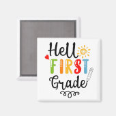 1/2- Hallo eerste graad Shirt, eerste graad Magneet (Voorkant / Achterkant)