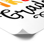 1/2- Hallo eerste graad Shirt, eerste graad Poster (Hoek)