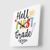 1/2- Hallo eerste graad Shirt, eerste graad Vierkante Klok (Hoek)