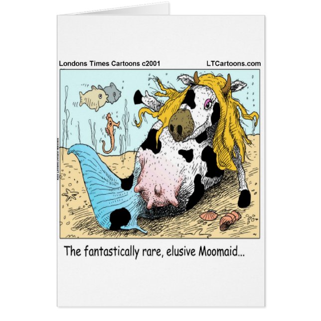 1/2 Koe 1/2 Zeemeermin Moomaid Grappig (Voorkant)