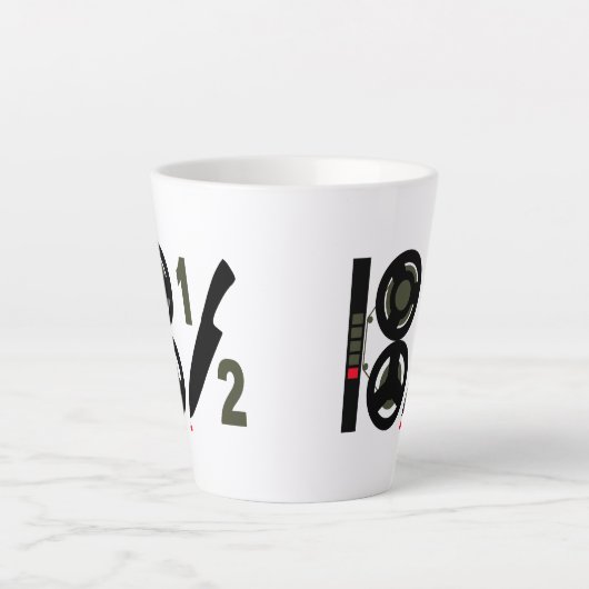 1/2 Latte Mok (Voorkant)